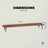 Navodesk Premium Walnut Monitor Riser, Minimalistic Wooden Monitor Stand